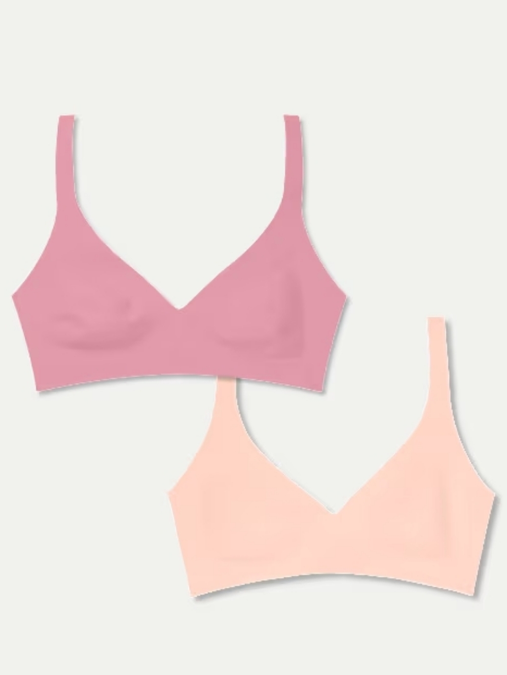 NEW Bombas Women’s No Show Plunge Bralette 2-Pack